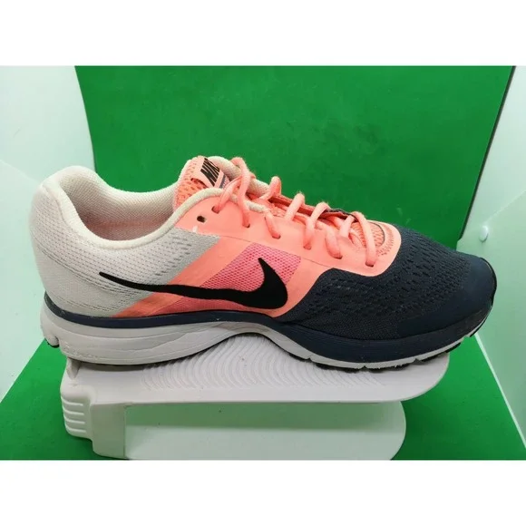 Nike Pegasus 30 Womens Size 11 Running Shoes Gray Coral Pink 602698-604 - Picture 2 of 12